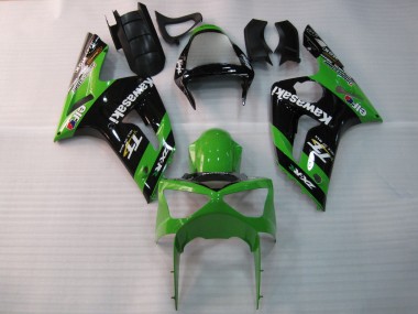 Purchase 2003-2004 Kawasaki ZX6R Motorcycle Fairings - Green Black Elf Bridgestone Canada