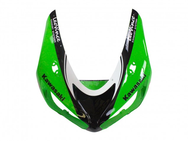 2005-2006 Kawasaki ZX6R Motorcycle Fairings - Green Red Black Elf 66 Canada