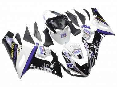 Purchase 2005-2006 Kawasaki ZX6R Motorcycle Fairings - White Purple Black Rizoma Playboy DENSO Canada