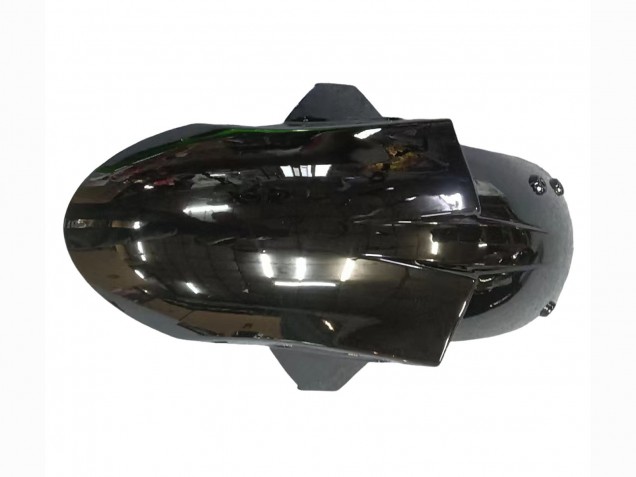 2005-2006 Kawasaki ZX6R Motorcycle Fairing - Glossy Black Green Flame Canada