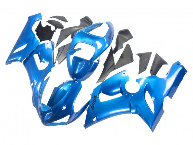 2005-2006 Kawasaki ZX6R Motorcycle Fairings - Glossy Blue Canada