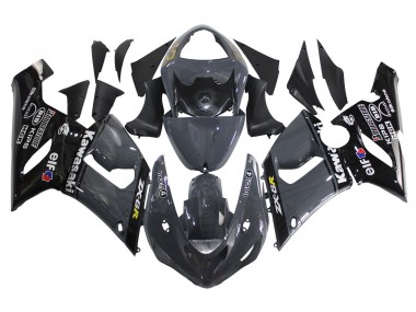 Purchase 2005-2006 Kawasaki ZX6R Motorcycle Fairings - Dark Grey Black Canada