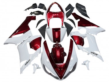 Purchase 2005-2006 Kawasaki ZX6R Motorcycle Fairings - White Red Canada