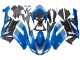 2007-2008 Kawasaki ZX6R Motorcycle Fairings - Black Blue Elf Canada