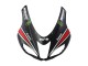 2007-2008 Kawasaki ZX6R Motorcycle Fairings - Black White Red with White Snow Decal Ninja Elf Canada