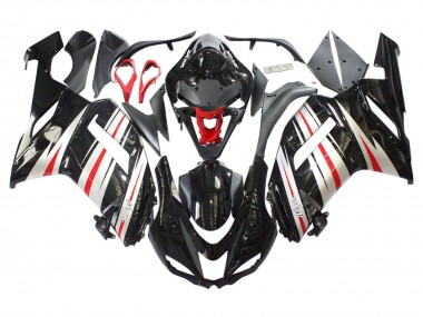 Purchase 2007-2008 Kawasaki ZX6R Motorcycle Fairings - Black Silver Red Ninja Canada
