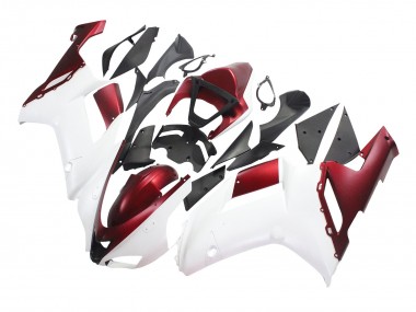 Purchase 2007-2008 Kawasaki ZX6R Motorcycle Fairing - White Red Canada