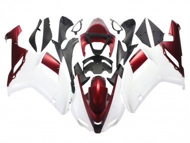 Purchase 2007-2008 Kawasaki ZX6R Motorcycle Fairing - White Red Canada