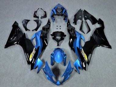 Purchase 2009-2012 Kawasaki ZX6R Motorcycle Fairings - Blue Glossy Black Yellow Canada
