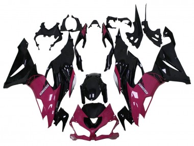Purchase 2013-2018 Kawasaki ZX6R Motorcycle Fairing - Purple Glossy Black Canada