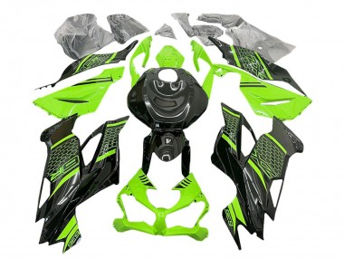 Purchase 2019-2022 Kawasaki ZX6R Motorcycle Fairings - Green Black Honeycomb Canada