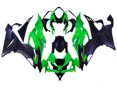 Purchase 2019-2022 Kawasaki ZX6R Motorcycle Fairings - Green Matte Black Canada