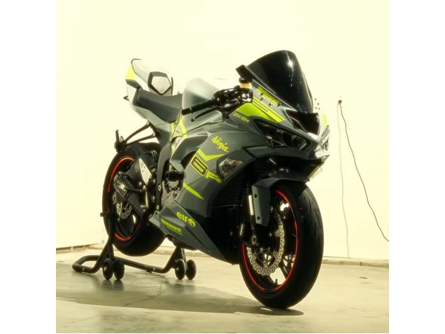 2019-2022 Kawasaki ZX6R Motorcycle Fairings - Nardo Grey Yellow Canada