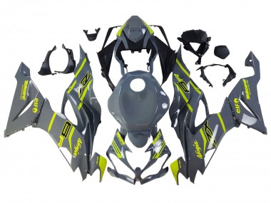 Purchase 2019-2022 Kawasaki ZX6R Motorcycle Fairings - Nardo Grey Yellow Canada