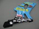 2000-2002 Suzuki GSXR1000 Motorcycle Fairings - Light Blue Yellow Black Motul Rizla Canada