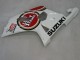 2000-2002 Suzuki GSXR1000 Motorcycle Fairings - White Red Lucky Strike Canada