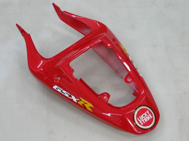 2000-2002 Suzuki GSXR1000 Motorcycle Fairings - White Red Lucky Strike Canada