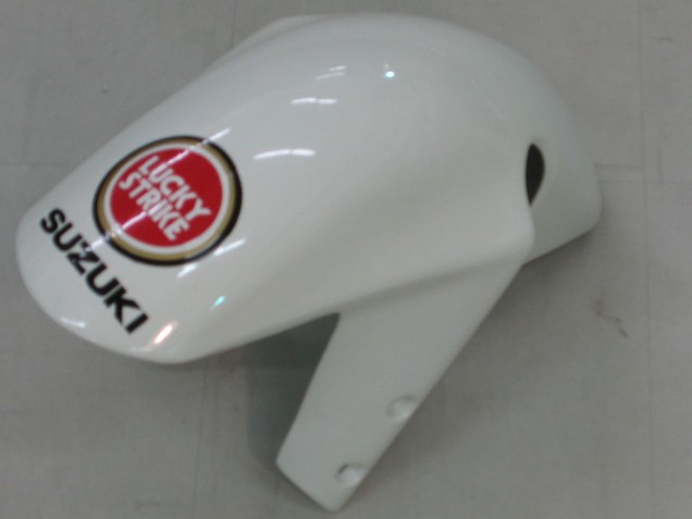 2000-2002 Suzuki GSXR1000 Motorcycle Fairings - White Red Lucky Strike Canada