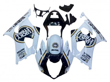 Purchase 2003-2004 Suzuki GSXR 1000 Motorcycle Fairings - White Black Gold Motul Lucky Strike Canada