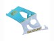 2003-2004 Suzuki GSXR 1000 Motorcycle Fairings - White Light Blue Gold Canada