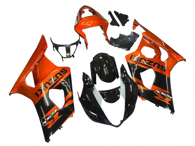 2003-2004 Suzuki GSXR 1000 Motorcycle Fairing - Burnt Orange Glossy Black Canada