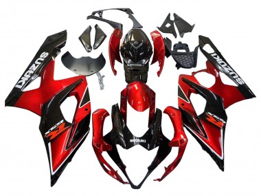 Purchase 2005-2006 Suzuki GSXR 1000 Motorcycle Fairings - Red Glossy Black Canada