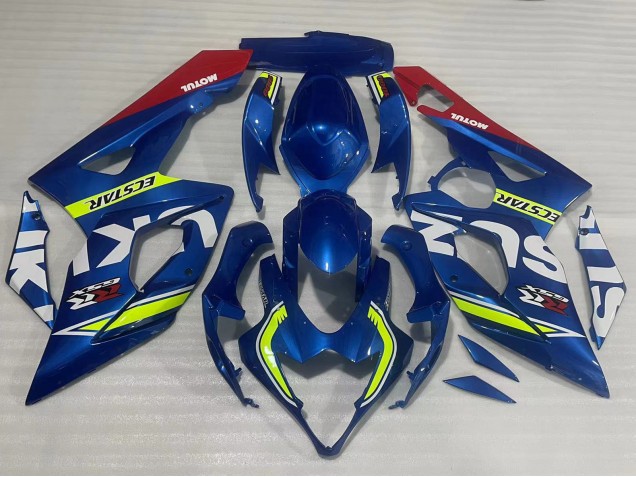 2005-2006 Suzuki GSXR 1000 Motorcycle Fairings - Blue Yellow Red Motul Ecstar Canada