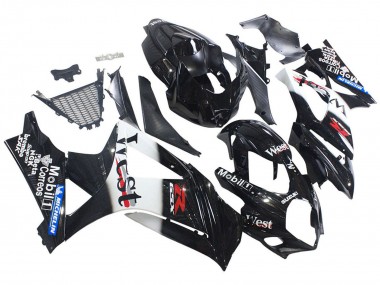 Purchase 2007-2008 Suzuki GSXR 1000 Motorcycle Fairings - Glossy Black White West Canada