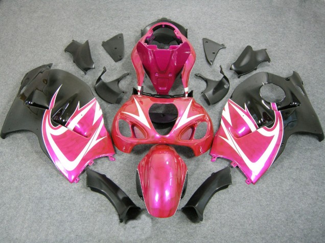 1996-2007 Suzuki GSXR 1300 Hayabusa Motorcycle Fairings - Pink White Black Canada