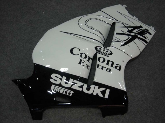 1996-2007 Suzuki GSXR 1300 Hayabusa Motorcycle Fairings - White Black Corona Canada
