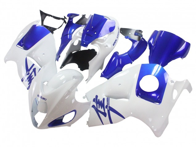 1996-2007 Suzuki GSXR 1300 Hayabusa Motorcycle Fairings - White Blue Hayabusa Canada