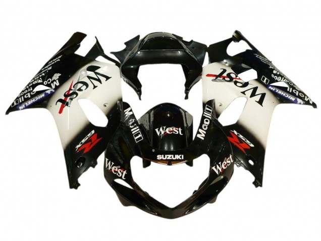 2001-2003 Suzuki GSXR 600 / GSXR 750 Motorcycle Fairings - Glossy Black White West Red Canada