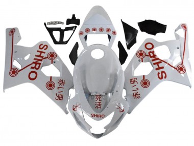 Purchase 2001-2003 Suzuki GSXR 600 / GSXR 750 Motorcycle Fairings - White Red Shiro Canada