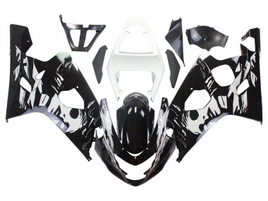 Purchase 2004-2005 Suzuki GSXR 600 / GSXR 750 Motorcycle Fairing - White Black Canada