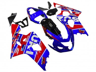 Purchase 2004-2005 Suzuki GSXR 600 / GSXR 750 Motorcycle Fairings - Blue Red Black Motul Dunlop Canada