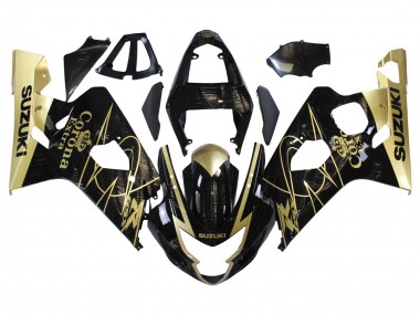 Purchase 2004-2005 Suzuki GSXR 600 / GSXR 750 Motorcycle Fairings - Glossy Black Gold Corona Canada