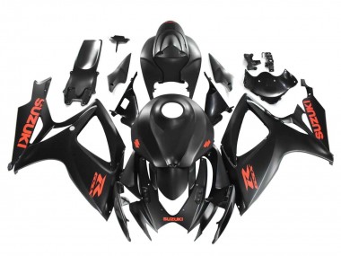 Purchase 2004-2005 Suzuki GSXR 600 / GSXR 750 Motorcycle Fairings - Matte Black Red Decal Canada