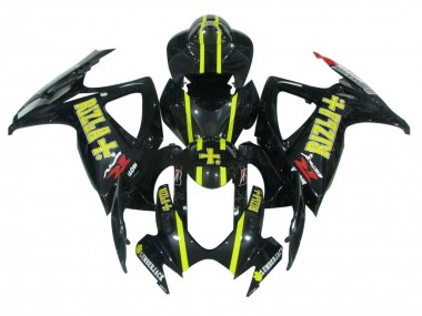 Purchase 2006-2007 Suzuki GSXR 600 / GSXR 750 Motorcycle Fairings - Glossy Black Yellow Rizla Canada