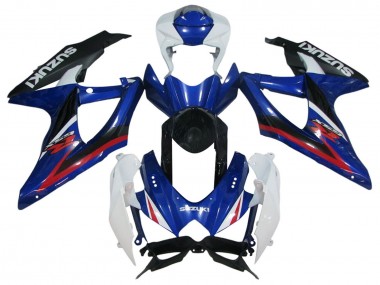 Purchase 2006-2007 Suzuki GSXR 600 / GSXR 750 Motorcycle Fairings - White Blue Red Black Canada