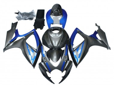 Purchase 2006-2007 Suzuki GSXR 600 / GSXR 750 Motorcycle Fairings - Blue Grey Black Canada
