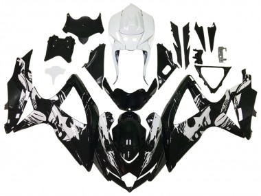 Purchase 2006-2007 Suzuki GSXR 600 / GSXR 750 Motorcycle Fairings - Glossy Black White Canada