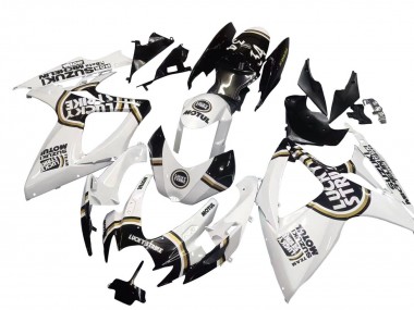 Purchase 2006-2007 Suzuki GSXR 600 / GSXR 750 Motorcycle Fairings - White Black Lucky Strike Motul Canada