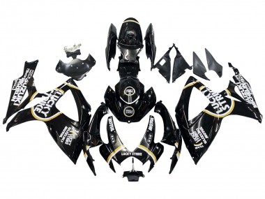 Purchase 2006-2007 Suzuki GSXR 600 / GSXR 750 Motorcycle Fairings - Glossy Black White Motul Lucky Strike Canada