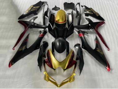 Purchase 2006-2007 Suzuki GSXR 600 / GSXR 750 Motorcycle Fairings - Gold Matte Black Red Canada