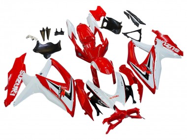 Purchase 2008-2010 Suzuki GSXR 600 / GSXR 750 Motorcycle Fairings - White Red Black Canada