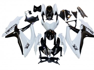 Purchase 2008-2010 Suzuki GSXR 600 / GSXR 750 Motorcycle Fairing - White Black Canada