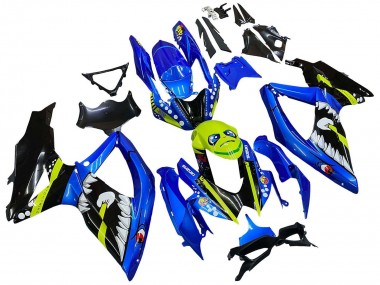 Purchase 2008-2010 Suzuki GSXR 600 / GSXR 750 Motorcycle Fairings - Blue Fluorescent Green Shark Canada