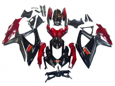 Purchase 2008-2010 Suzuki GSXR 600 / GSXR 750 Motorcycle Fairing - Red Glossy Black Canada