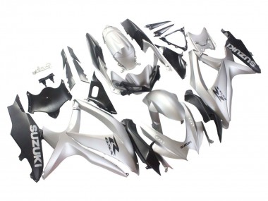 Purchase 2008-2010 Suzuki GSXR 600 / GSXR 750 Motorcycle Fairings - Silver Matte Black Canada
