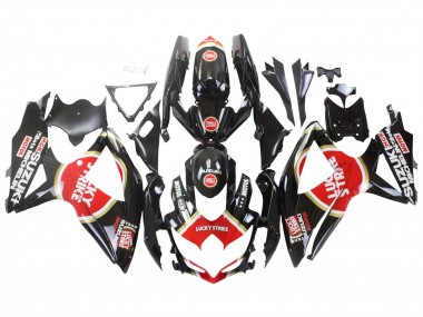 Purchase 2008-2010 Suzuki GSXR 600 / GSXR 750 Motorcycle Fairings - Glossy Black Red White Motul Lucky Strike Canada